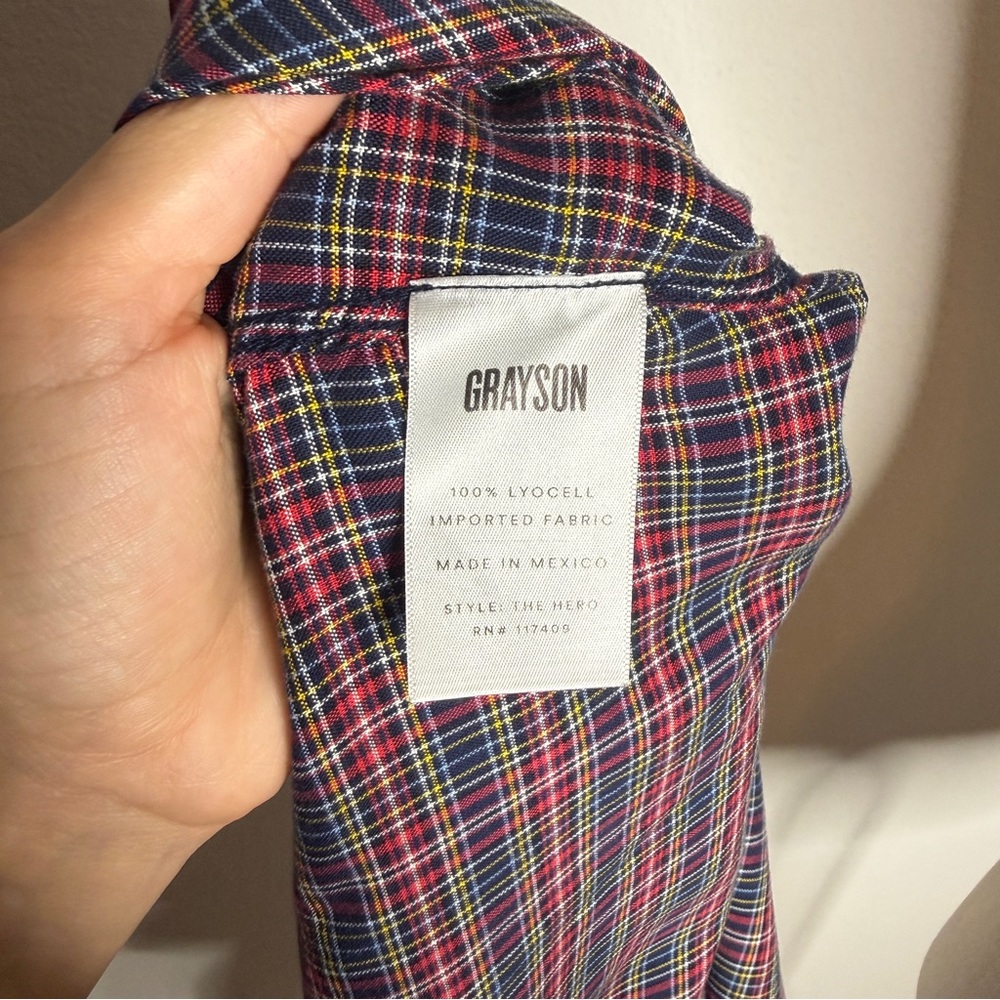 Grayson Plaid Button Down Shirt - image 7